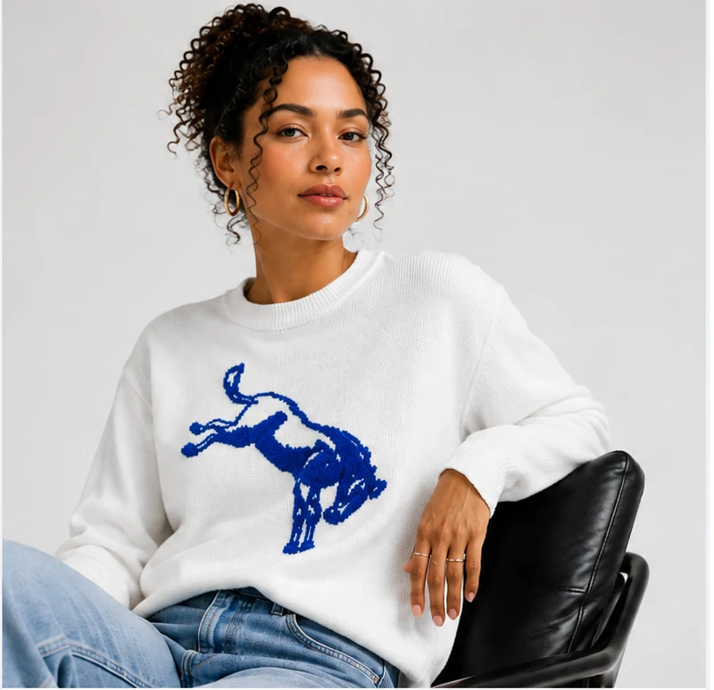 Signature Winter Sweater worn by model