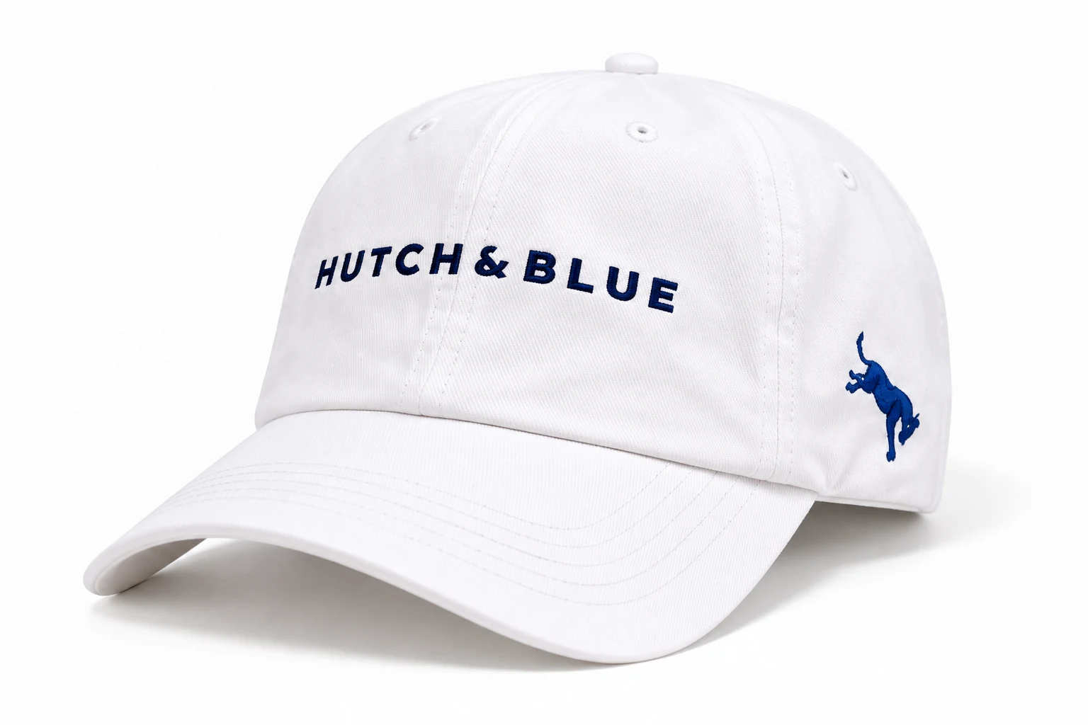 Hutch & Blue white Dad Hat product view